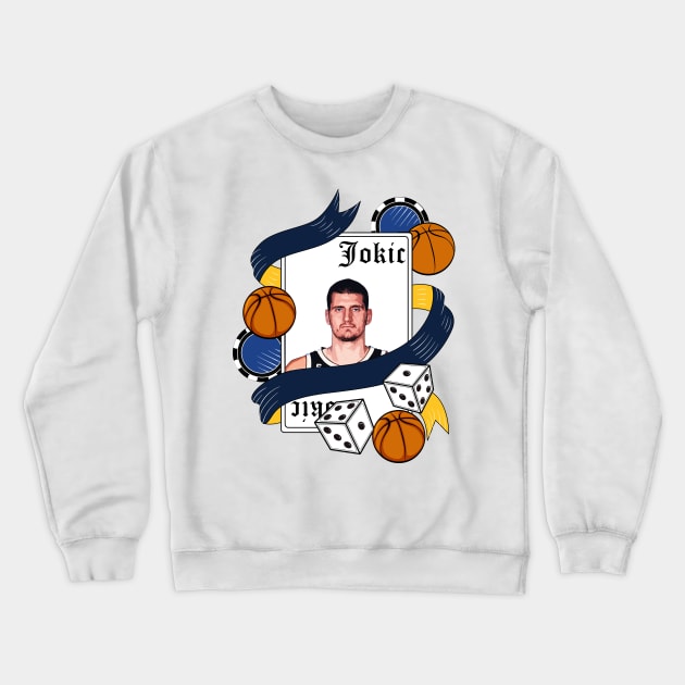 Nikola Jokic Joker Crewneck Sweatshirt by vintage-corner